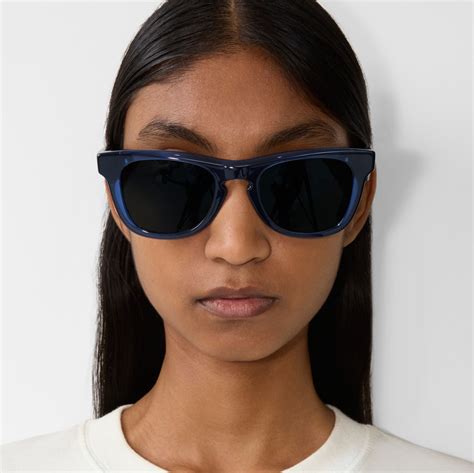 burberry brille 3645708|Arch Facet Sunglasses in Dark blue .